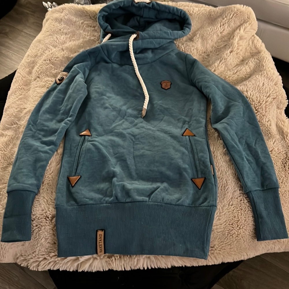 Naketano Sweatshirt XS, Teal Excellent Condition